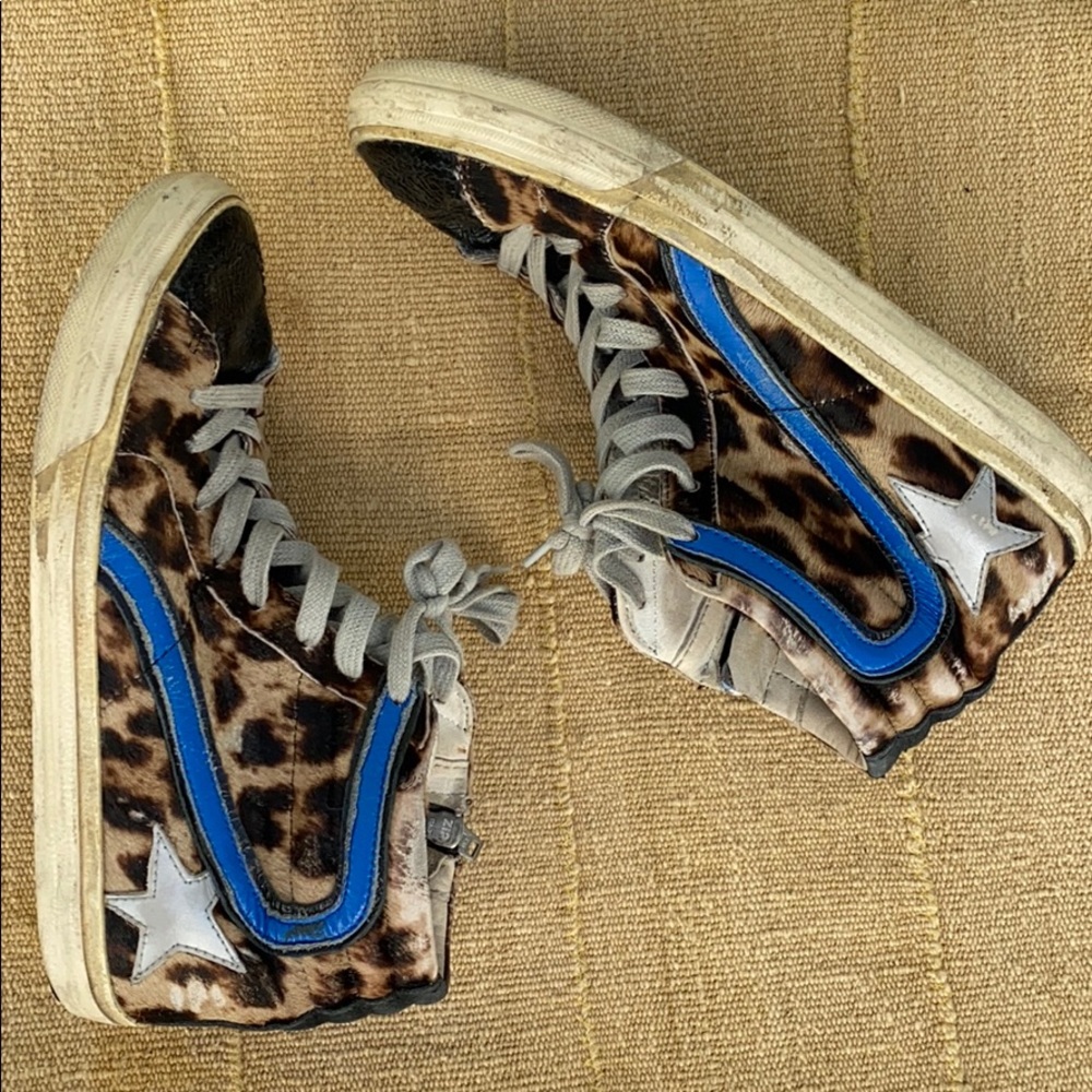 Golden Goose Cheetah Slides